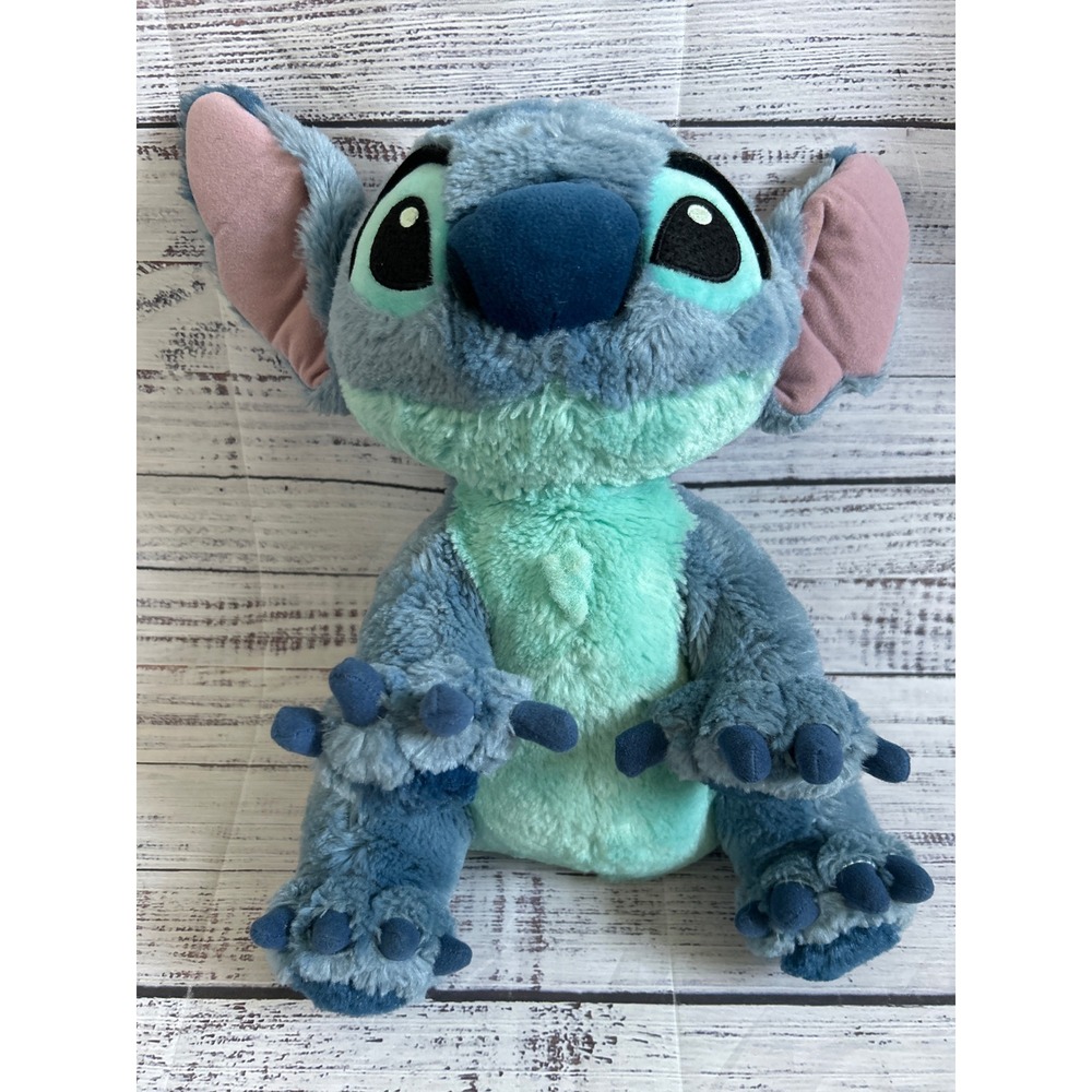 Disney Parks Lilo & Stitch Plush Character Figure Blue Soft Fur